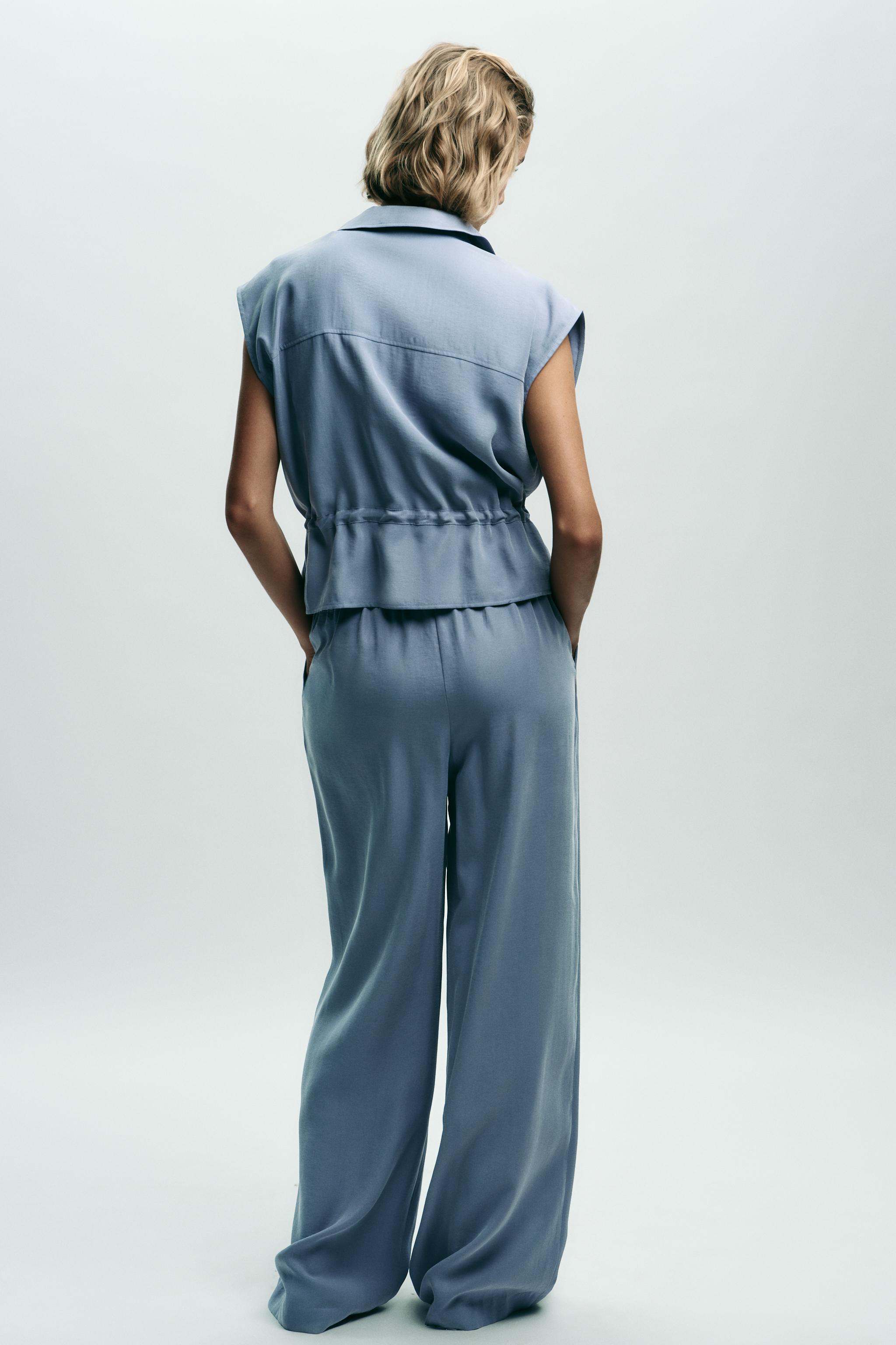 SOFT FEEL WIDE LEG PANTS